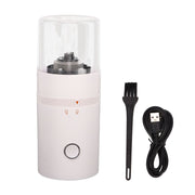 Electric Coffee Grinder USB Charge Coarse and Fine Grinding Adjustable Small Auto Coffee Beans Mill White for Home