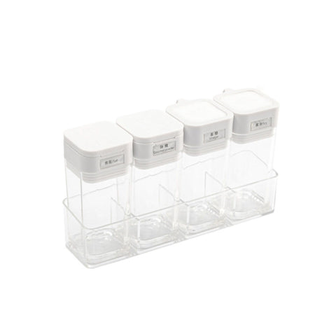 Seasoning Container Compact Portable Transparent Condiment Bottle for Kitchen Home 2 Oil Control Bottle+2 Seasoning Bottle In Australia - Darrahopens