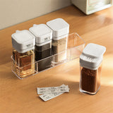 Seasoning Container Compact Portable Transparent Condiment Bottle for Kitchen Home 4 Seasoning Bottle In Australia - Darrahopens