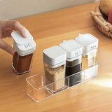 Seasoning Container Compact Portable Transparent Condiment Bottle for Kitchen Home 4 Seasoning Bottle In Australia - Darrahopens