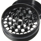 Mini 40mm 4 Layer Hand Crank Grinder Metal Zinc Alloy Spices Grinder with Handle Black