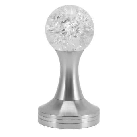 Crystal Ball Coffee Flat Tamper Stainless Steel Base Powder Hammer for Coffee Accessories Silver 53mm In Australia - Darrahopens