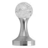 Crystal Ball Coffee Flat Tamper Stainless Steel Base Powder Hammer for Coffee Accessories Silver 53mm In Australia - Darrahopens
