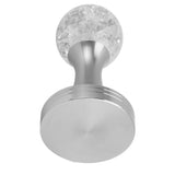 Crystal Ball Coffee Flat Tamper Stainless Steel Base Powder Hammer for Coffee Accessories Silver 53mm In Australia - Darrahopens