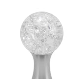Crystal Ball Coffee Flat Tamper Stainless Steel Base Powder Hammer for Coffee Accessories Silver 53mm