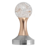 Crystal Ball Coffee Flat Tamper Stainless Steel Base Powder Hammer for Coffee Accessories Gold 53mm