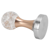 Crystal Ball Coffee Flat Tamper Stainless Steel Base Powder Hammer for Coffee Accessories Gold 53mm