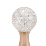 Crystal Ball Coffee Flat Tamper Stainless Steel Base Powder Hammer for Coffee Accessories Gold 53mm