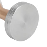 Crystal Ball Coffee Flat Tamper Stainless Steel Base Powder Hammer for Coffee Accessories Gold 53mm