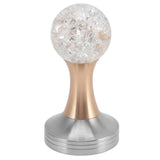 Crystal Ball Coffee Flat Tamper Stainless Steel Base Powder Hammer for Coffee Accessories Gold 58mm