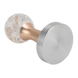 Crystal Ball Coffee Flat Tamper Stainless Steel Base Powder Hammer for Coffee Accessories Gold 58mm