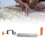 Rolling Pin Stainless Steel Dough Roller Fixed 360° Rotation for Pastry Bread Pizza L