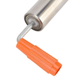 Rolling Pin Stainless Steel Dough Roller Fixed 360° Rotation for Pastry Bread Pizza L