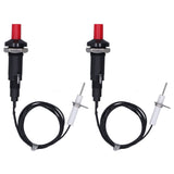 2 Pcs Piezo Igniter 1 Out 2 Push Button with Ignition Needle Wire 1 Meter Piezoelectric Ignition for Fireplace Oven Heater Kitchen In Australia - Darrahopens