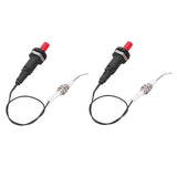 2 Sets Grill Stove Igniter Set Plastic Push Type Universal Threaded Grill Stove Spark Ignition for Kitchen Accessories