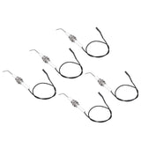 5pcs Spark Ignition Electrode Ceramic M10 Furnace Ignition Threaded Electrode for Push Button Piezo Igniter