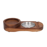 Wooden Cigar Ashtrays Coaster Retro Detachable Exquisite 2 in 1 Whiskey Tray and Cigar Holder for Home Bar Office Oval In Australia - Darrahopens