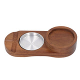 Wooden Cigar Ashtrays Coaster Retro Detachable Exquisite 2 in 1 Whiskey Tray and Cigar Holder for Home Bar Office Oval In Australia - Darrahopens