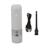 Electric Pepper Grinder Adjustable Coarseness Portable Pepper Mill for Pepper Salt Cayenne Cloves Vanilla White In Australia - Darrahopens