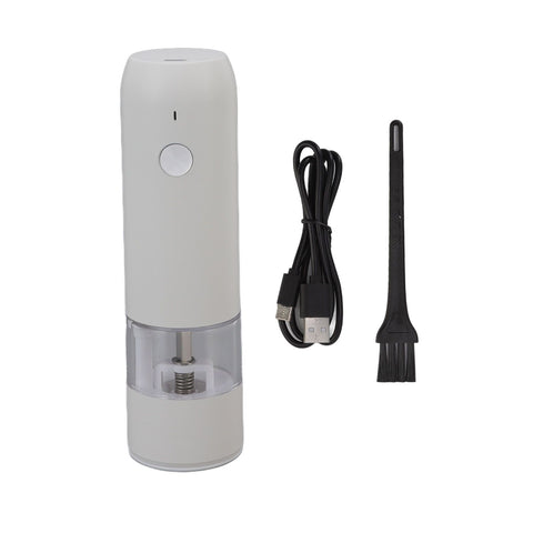 Electric Pepper Grinder Adjustable Coarseness Portable Pepper Mill for Pepper Salt Cayenne Cloves Vanilla White In Australia - Darrahopens