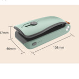 Mini Bag Sealer 2 in 1 Heat Sealer and Cutter Bottom Magnetic Handheld Plastic Bag Resealer Machine for Home Gray Green Polymer Battery Powered In Australia - Darrahopens
