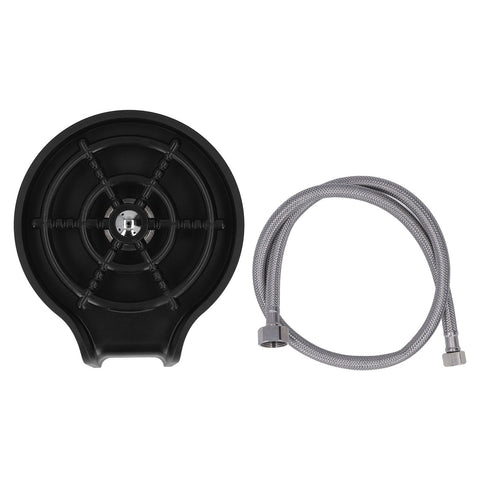 High Pressure Sink Glass Rinser Bar Automatic Cup Washer Kit with ABS Base 80cm Hose Black In Australia - Darrahopens