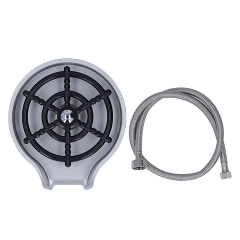 High Pressure Sink Glass Rinser Bar Automatic Cup Washer Kit with ABS Base 80cm Hose Silver In Australia - Darrahopens