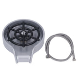 High Pressure Sink Glass Rinser Bar Automatic Cup Washer Kit with ABS Base 80cm Hose Silver In Australia - Darrahopens