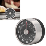 Magnetic Timer Magnet Design Stainless Steel 70db Alert High Accuracy Visual Timer for Kitchen Cooking Management Black