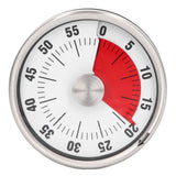 Magnetic Timer Magnet Design Stainless Steel 70db Alert High Accuracy Visual Timer for Kitchen Cooking Management White