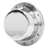 Kitchen Mechanical Timer 304 Stainless Steel Magnetic Suction Chef Cooking Timer Clock White