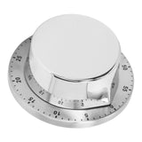 Kitchen Mechanical Timer 304 Stainless Steel Magnetic Suction Chef Cooking Timer Clock White