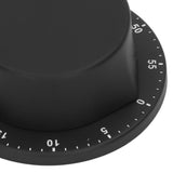 Kitchen Mechanical Timer 304 Stainless Steel Magnetic Suction Chef Cooking Timer Clock Black