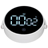 Electronic Timer with Stand Digital Display Magnetic Time Manager Timer for Office Kitchen White