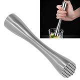 Stainless Steel Cocktail Muddler Food Grade Ergonomic One Piece Forging Drink Muddler for Kitchen Bar Short Handle