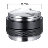 Coffee Leveler Stainless Steel Dual Head Dual Purpose Coffee Distributor for Home Cafe 58mm/2.3in