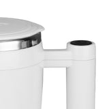 Stirring Cup 380ml 7000RPM Stainless Steel Inner Tank PP Shell Mixing Coffee Mug for Drinking Rechargeable Lithium Battery White