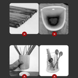 Wall Mounted Chopsticks Cage Home Multifunctional Dustproof Draining Cage Punch Free Tableware Storage Box Basic Blue