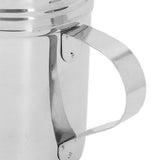 2pcs Stainless Steel Dredge Shaker with Lid Handle Salt Sugar Shakers Seasoning Pepper Shaker for Cooking Baking