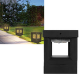 Solar Pillar Lamp Waterproof Die-Casting Aluminum Lawn Light for Garden Courtyard Pathway