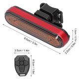 Bicycle Turn Signal Lamp USB Charging Wireless Remote Tail Light Mountain Bike Accessory