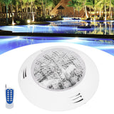 24LED Pool Light RGB Underwater Lamp with 12-Key Remote Control IP68 Waterproof 24W AC12V