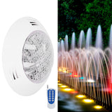 24LED Pool Light RGB Underwater Lamp with 12-Key Remote Control IP68 Waterproof 24W AC12V