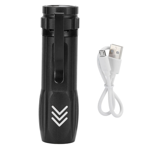 Small Super Bright Flashlight USB Rechargeable Torch Waterproof Adjustable Flashlight In Australia - Darrahopens