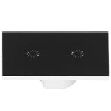 LED Smart Light Switch WiFi Wall Touch 2 Gang for Amazon Alexa Intelligent Voice APP Control AC 95‑250VBlack Cover