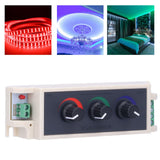 RGB Knob Dimmer Smart LED Light Brightness Adjustment 3‑Channel Controller DC12‑24V