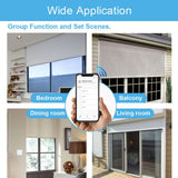 WiFi Smart Touch Wall Switch APP Control for Curtain Garage Door Power Doors AC 95-250VWhite