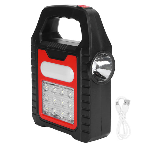 Solar Charging Handheld Flashlight USB Rechargeable Searchlight Reparing Inspection Torch In Australia - Darrahopens