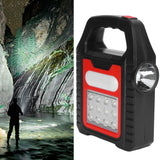 Solar Charging Handheld Flashlight USB Rechargeable Searchlight Reparing Inspection Torch