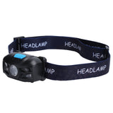 Outdoor USB Rechargeable LED Fishing Headlamp Finger Sensing Waterproof Headlight In Australia - Darrahopens